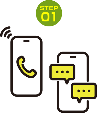 LINEや電話でのヒアリングと説明